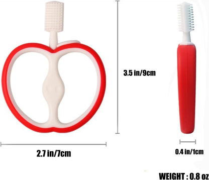 AppleGrip Baby Silicone Toothbrush – Soft Bristle Design – Baby Oral Care