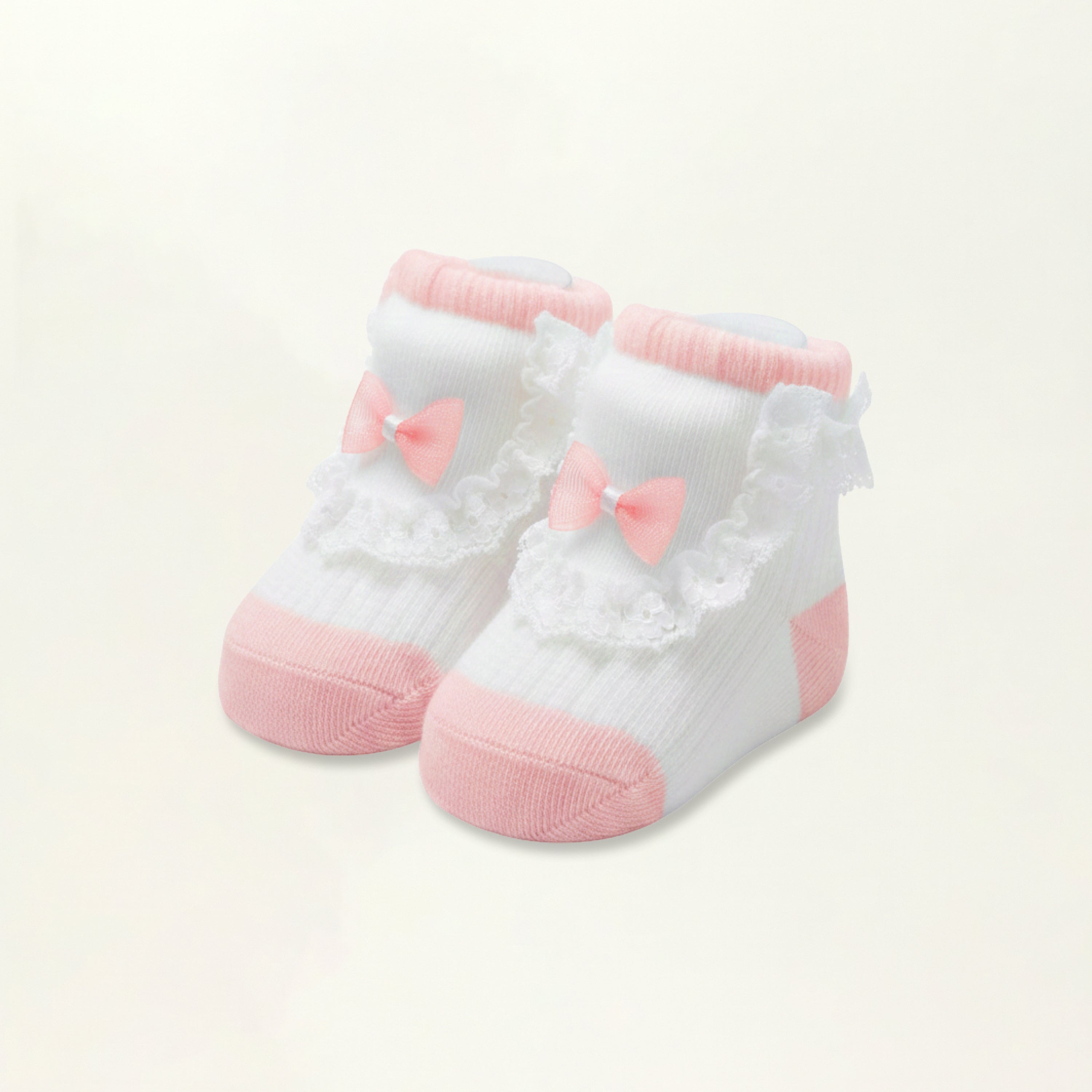 Baby Booties – Infant Soft Socks (Light Pink)