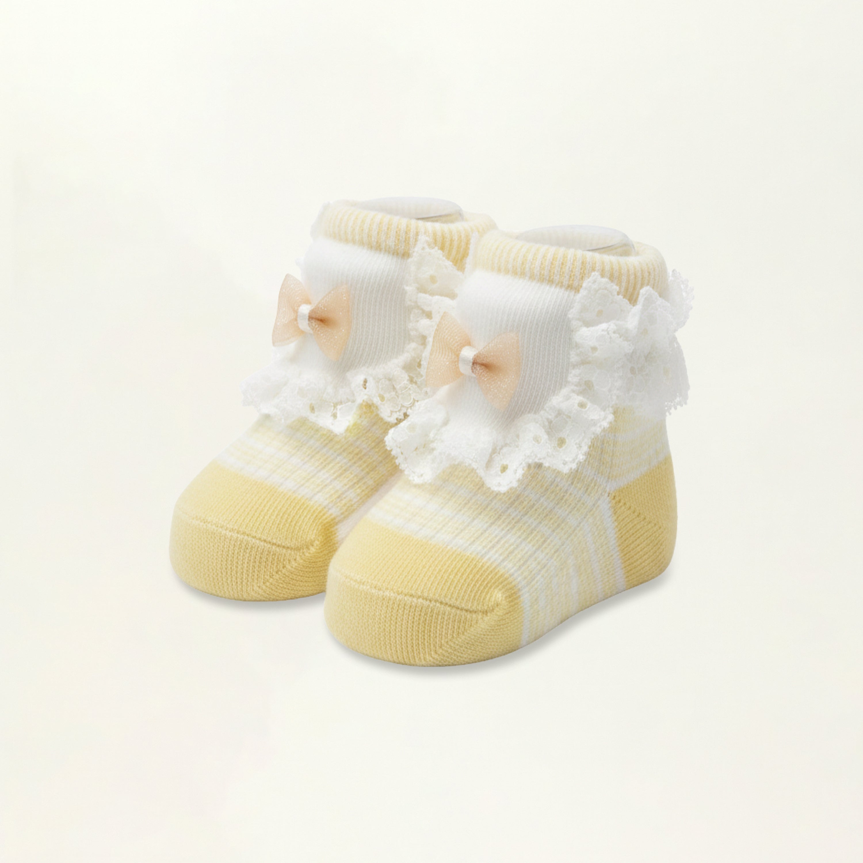 Baby Booties – Infant Soft Socks (Soft Yellow)