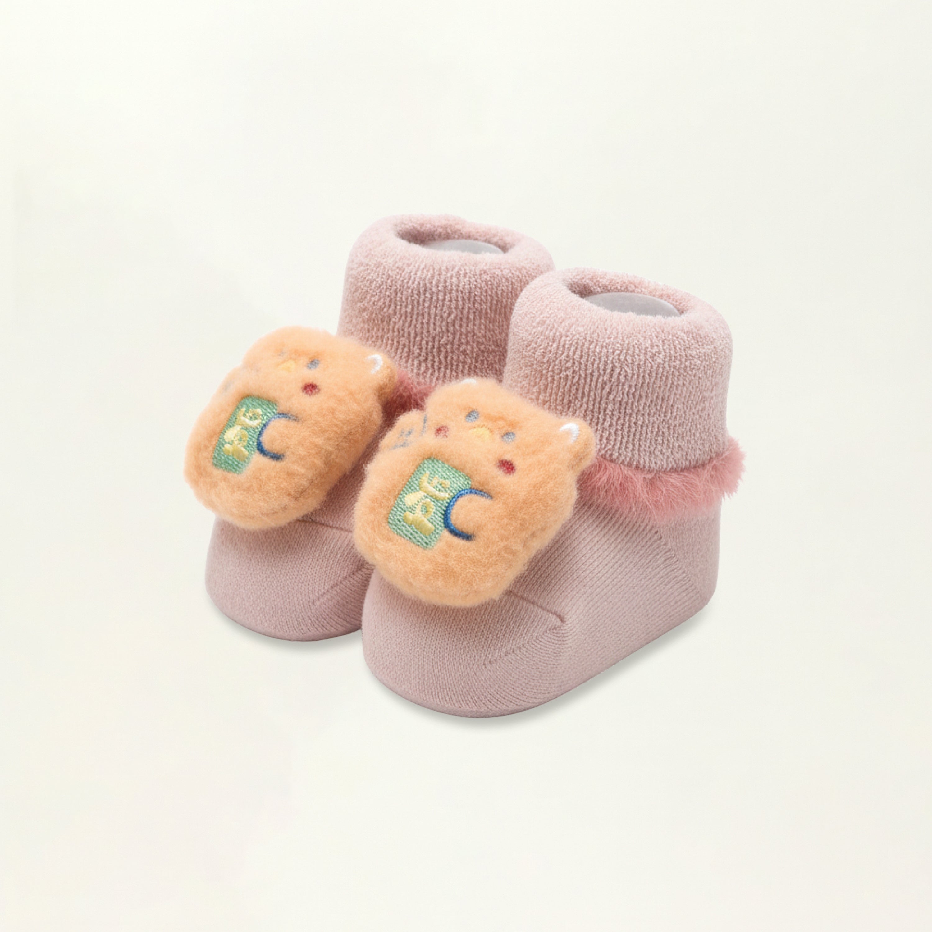 Baby Booties – Infant Soft Socks (Orange Cat)