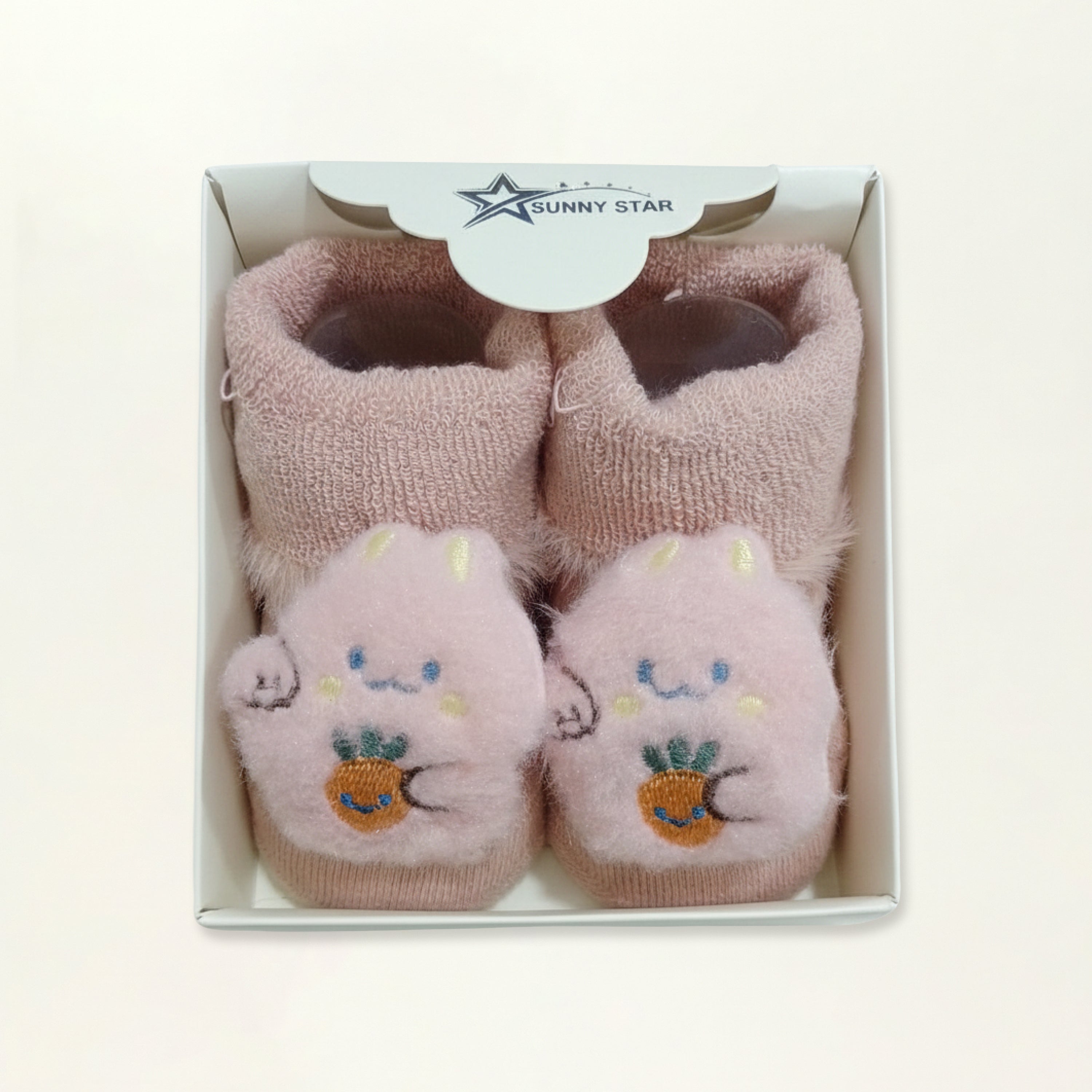 Baby Booties – Infant Soft Socks (Carrot Bunny)