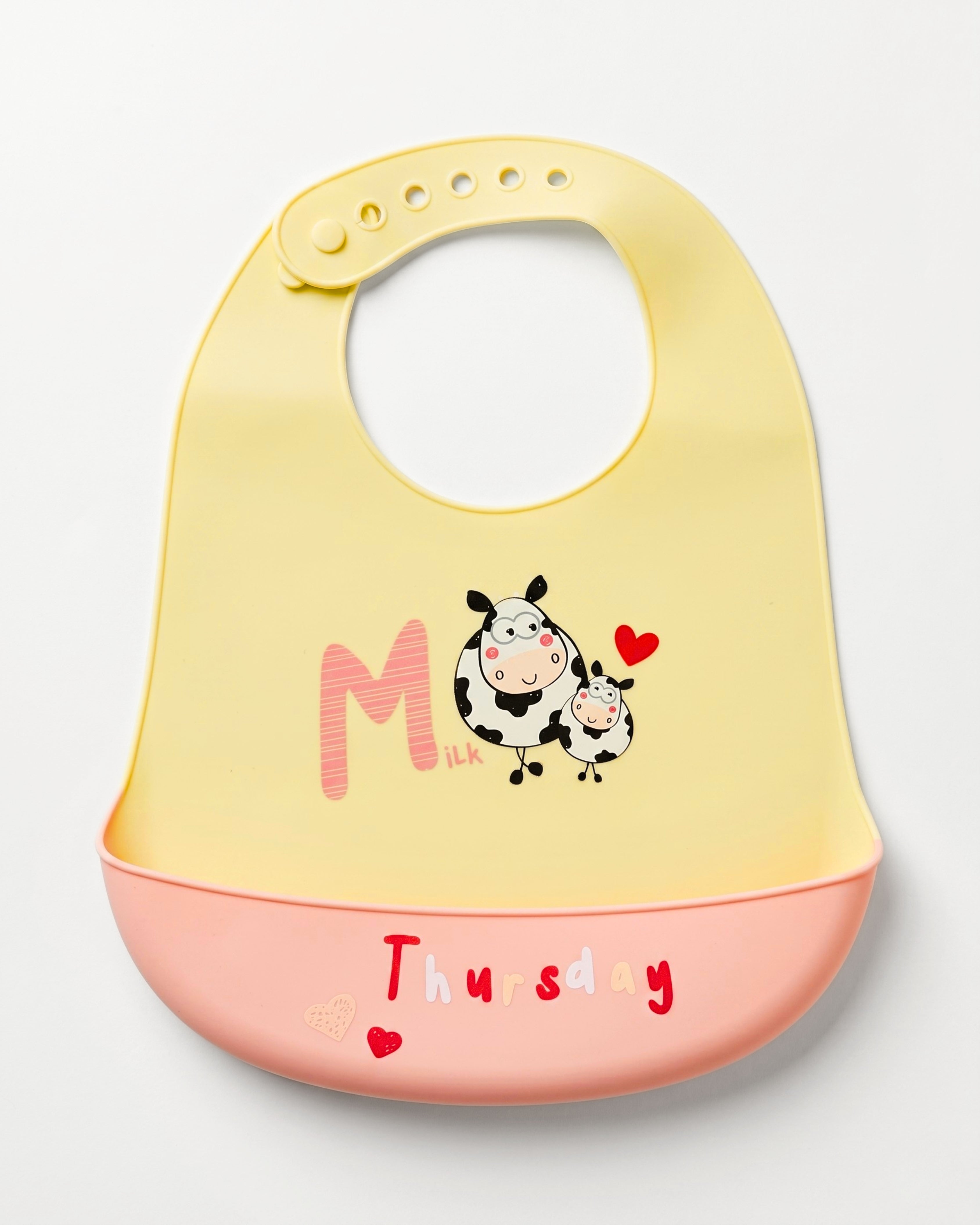 Adjustable Food-Grade Silicone Bib - BPA-free - Thursday Milk