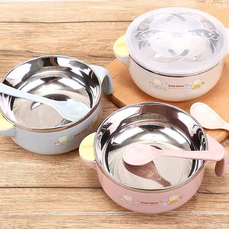 Kids' Insulated Stainless Steel Baby Bowl | Thermal Feeding Bowl