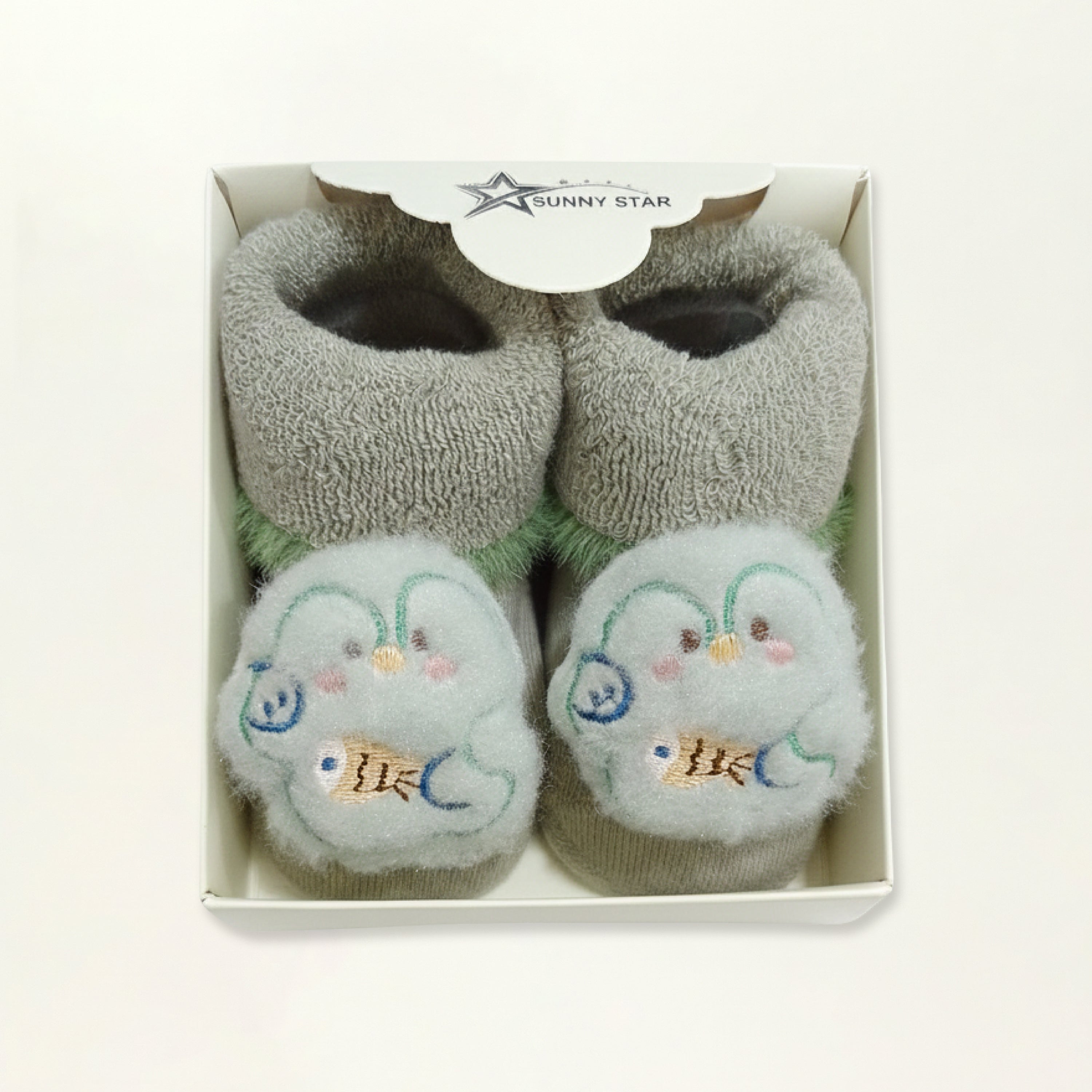 Baby Booties – Infant Soft Socks (Fishy Penguin)