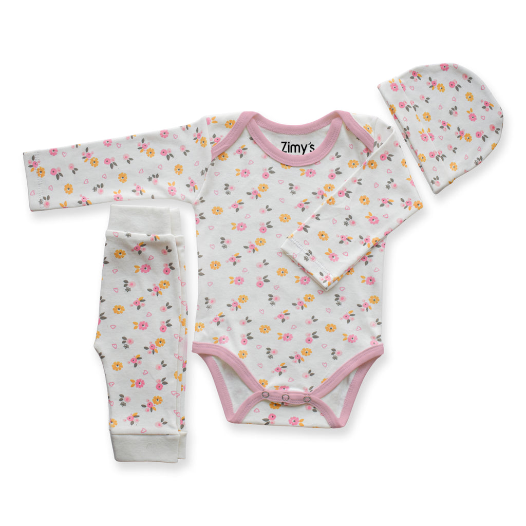 Pink Petals 3-Piece Set