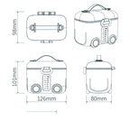 Baby Formula Dispenser | Portable Airtight Milk Powder Container & Scoop (BUS)