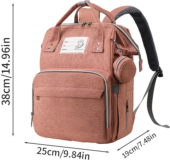 Baby Diaper & Accessories Bag - Mothercare Backpack - (Peach)