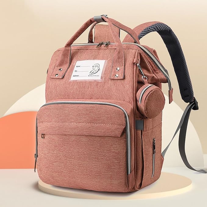 Baby Diaper & Accessories Bag - Mothercare Backpack - (Peach)