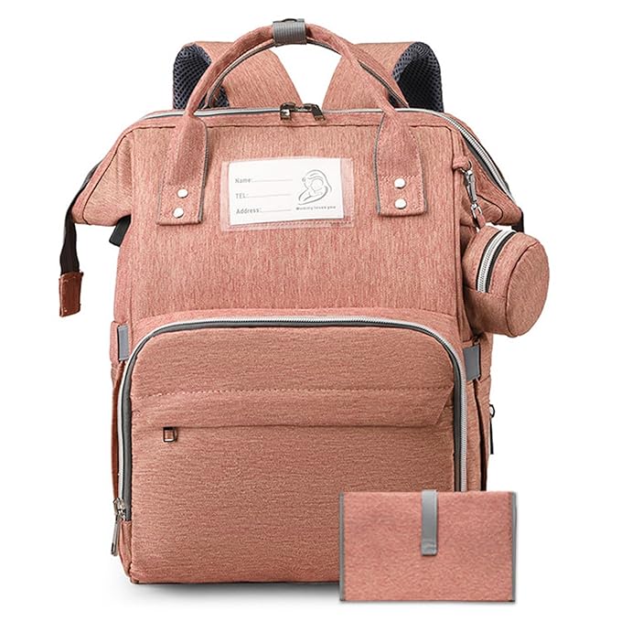 Baby Diaper & Accessories Bag - Mothercare Backpack - (Peach)