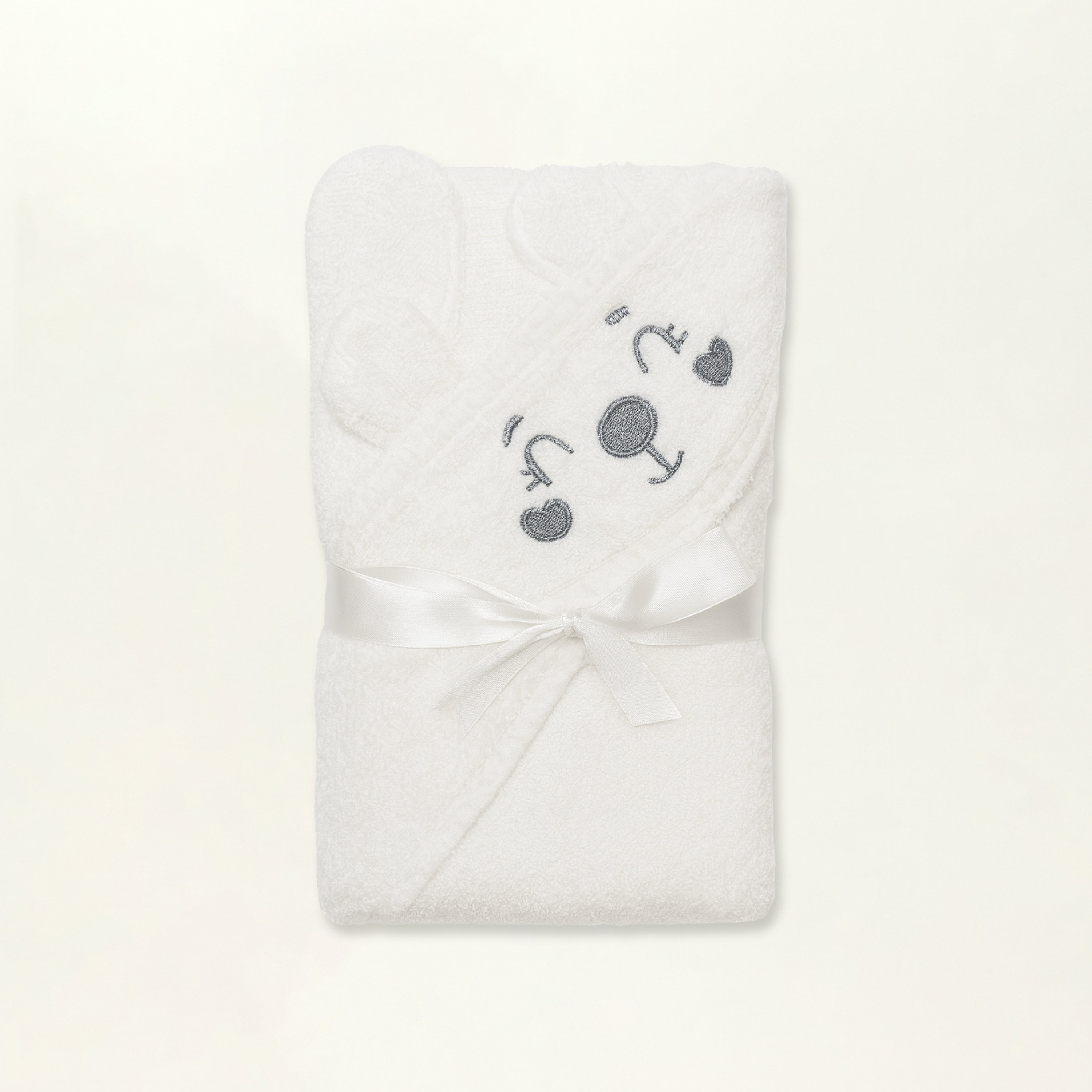 Baby Hooded Bath Cape - Baby Bath Wrap (Sweet Bear)