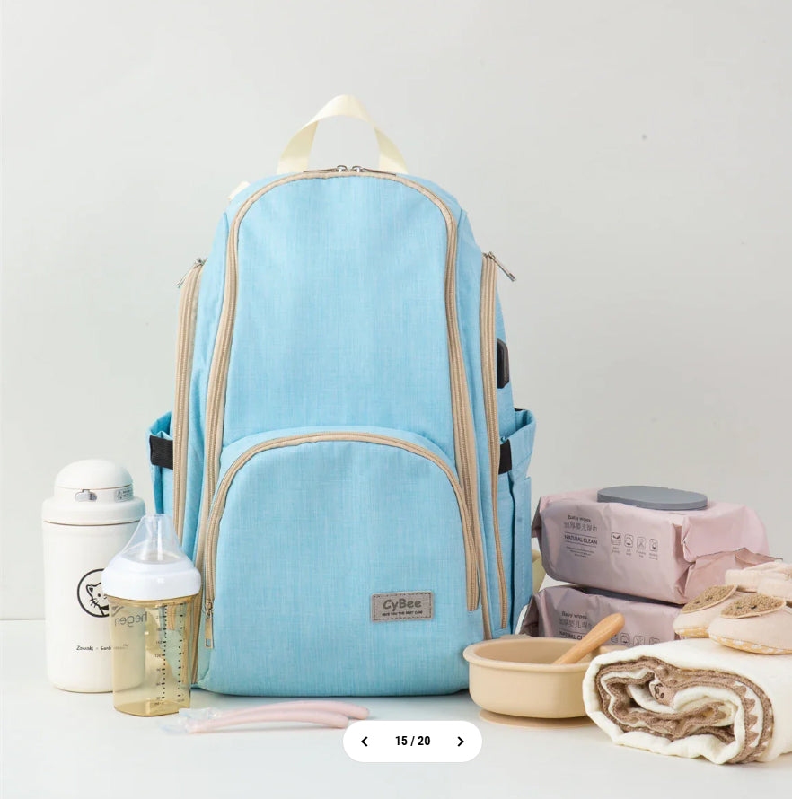 Baby Diaper Bag - Nursery Travel Bag - (Cybee)