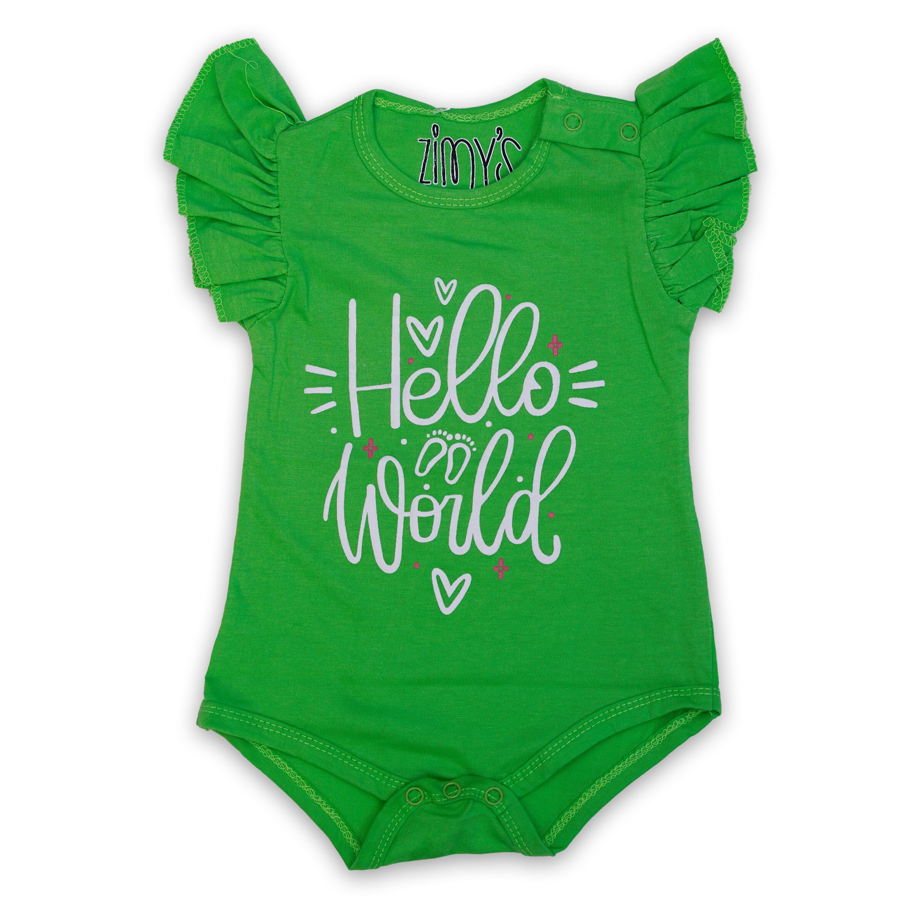 Hello World Bodysuit - (With Frills)