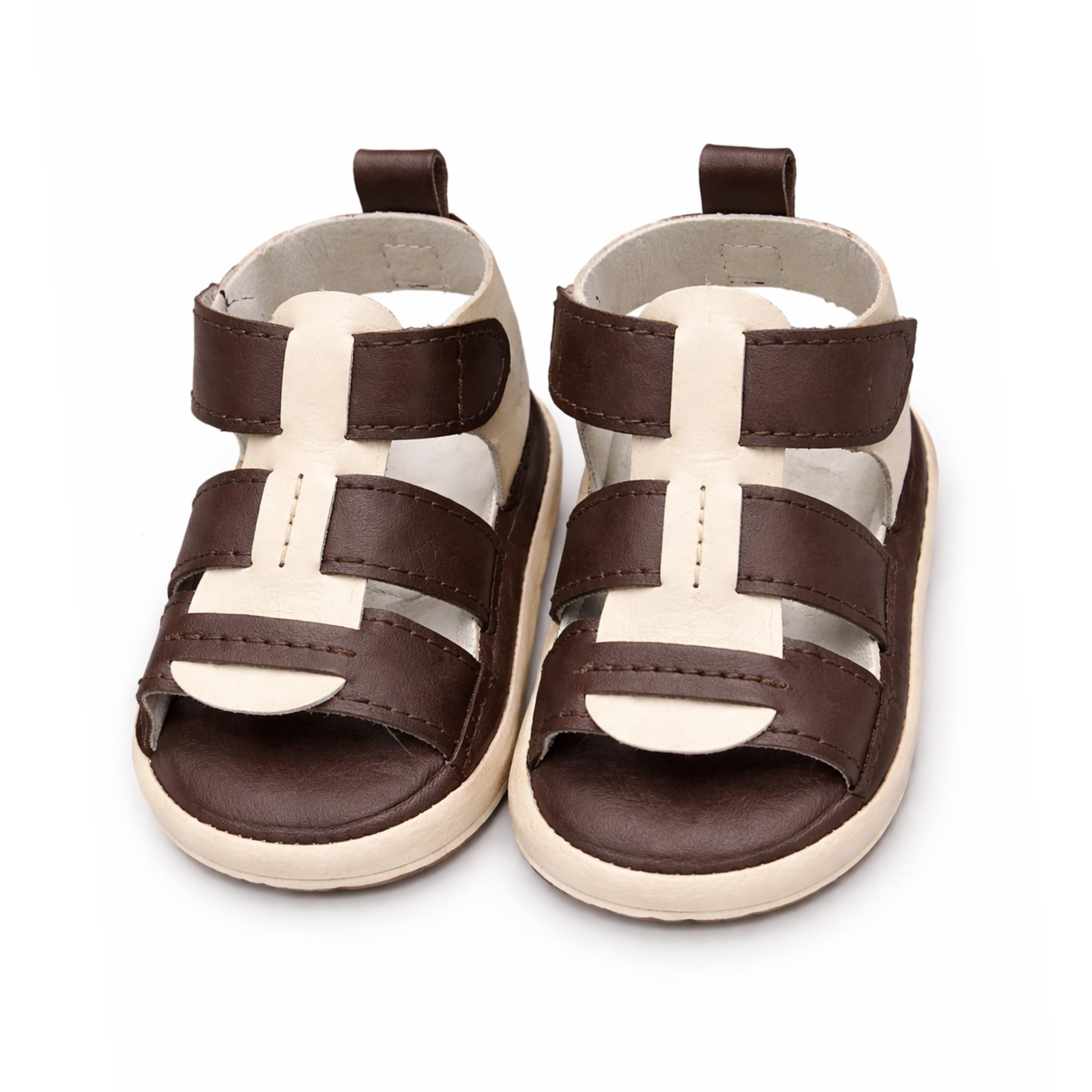 Baby Boy Sandal (Brown and Beige)