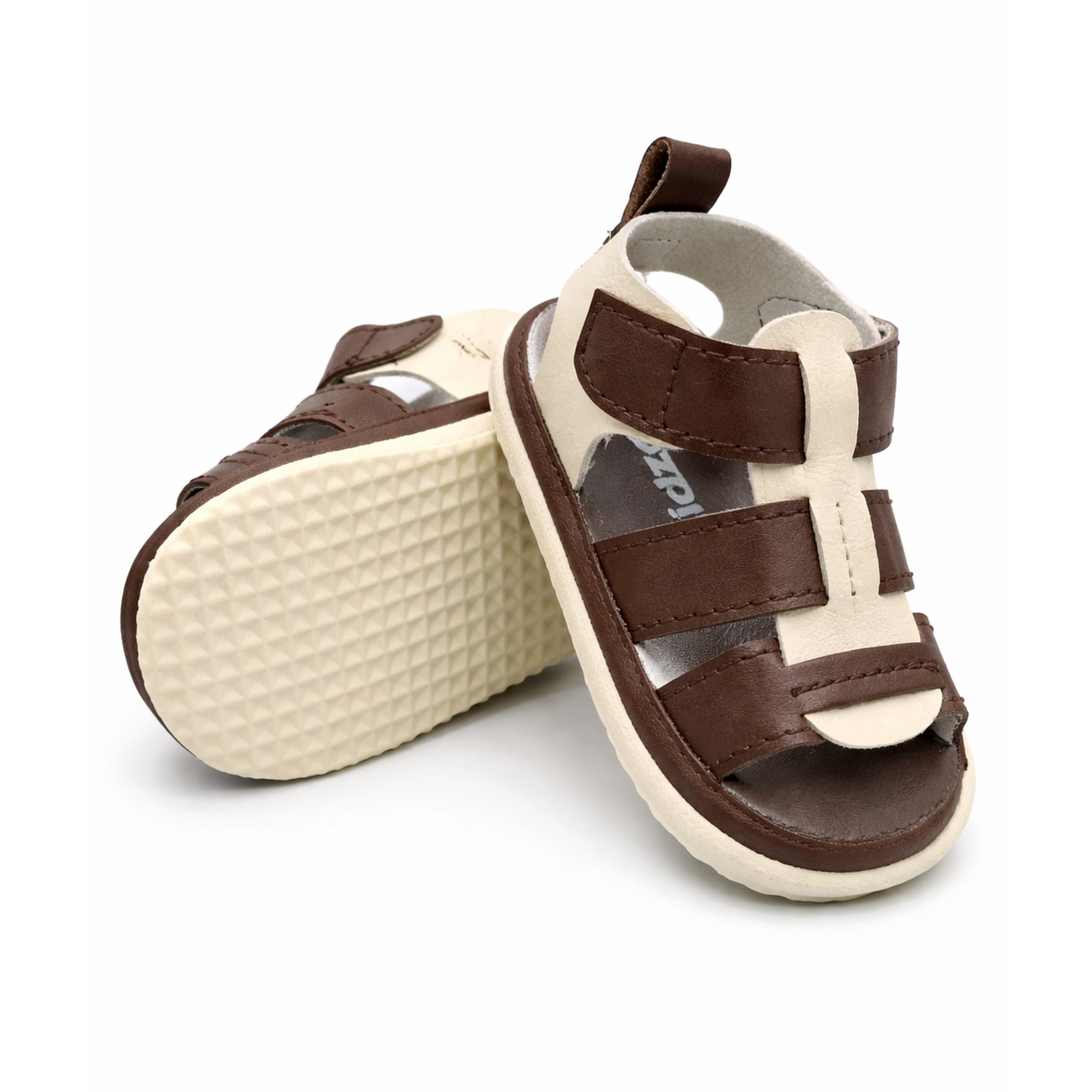 Baby Boy Sandal (Brown and Beige)