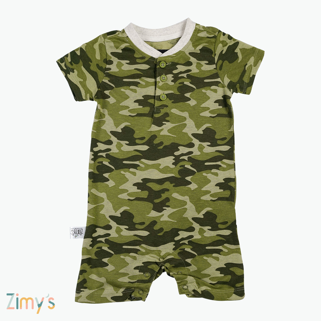 Little Trooper Camo Romper