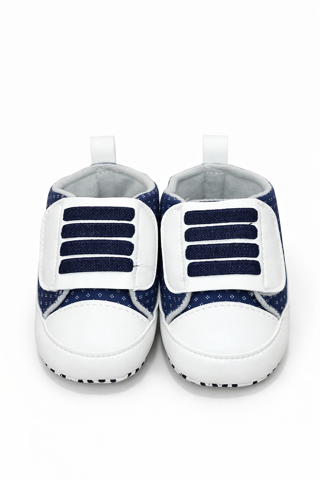 Baby First Walkers – Classic Navy and white valcro