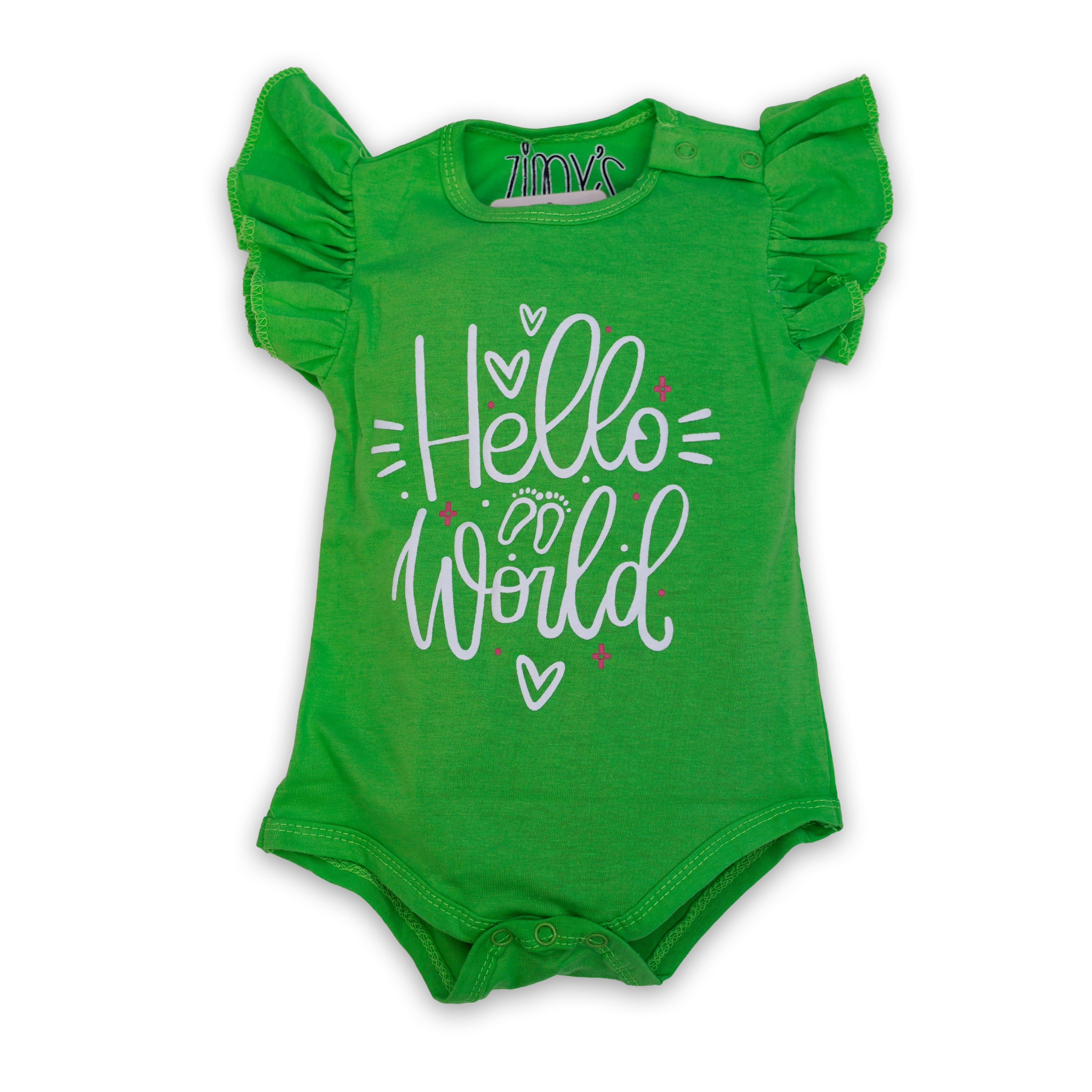 Hello World Bodysuit - (With Frills)