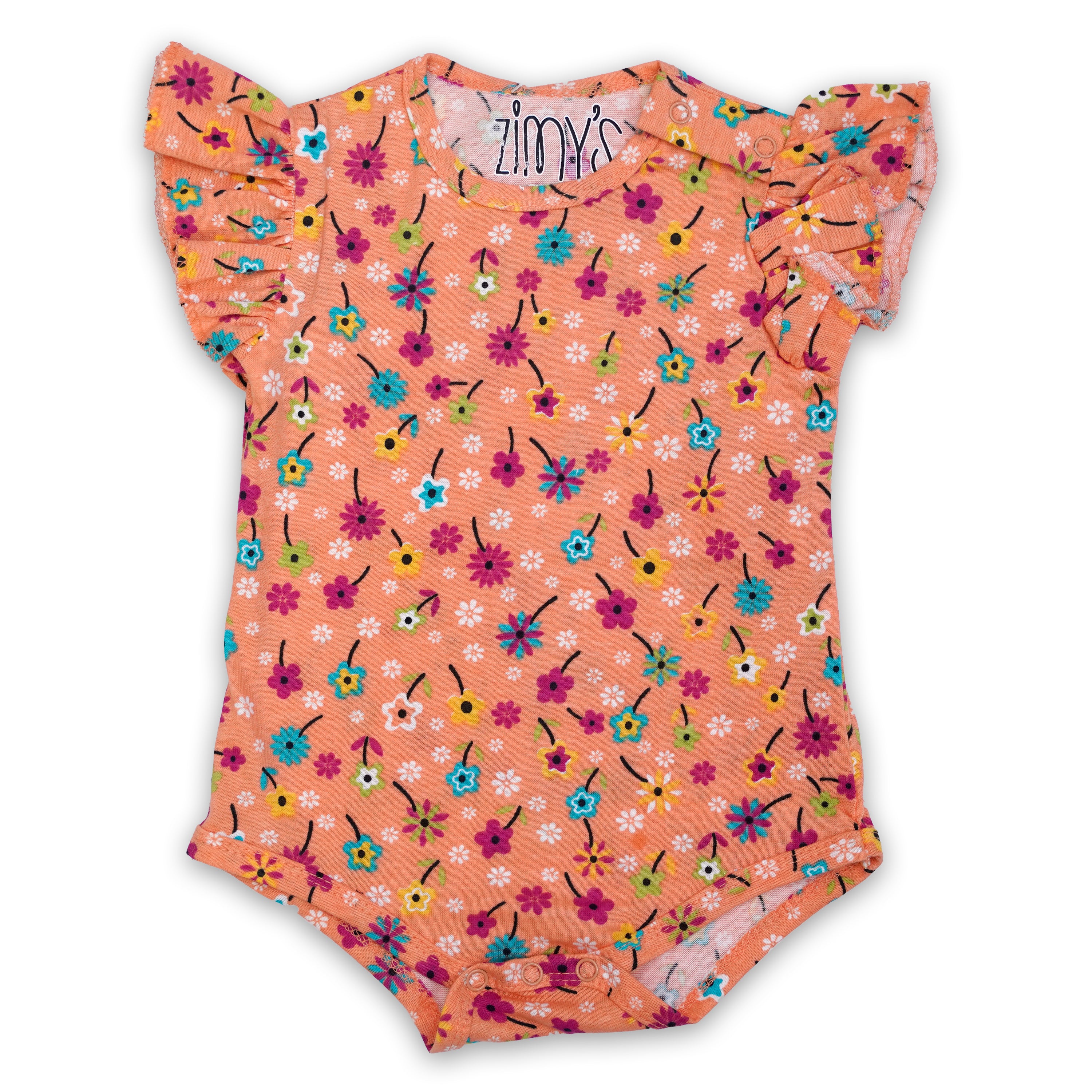 Orange Blossom Bodysuit - (With Frills)