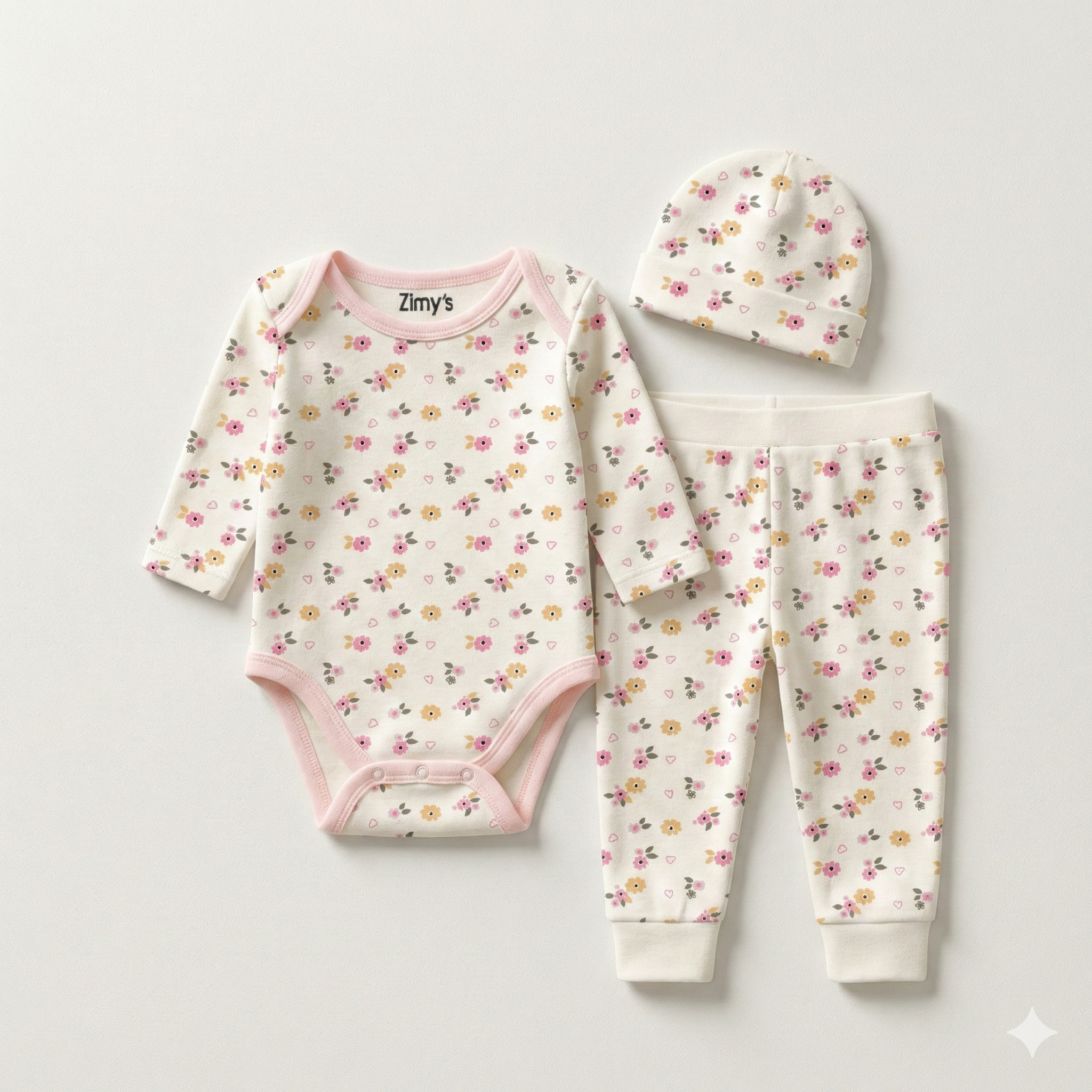 Pink Petals 3-Piece Set