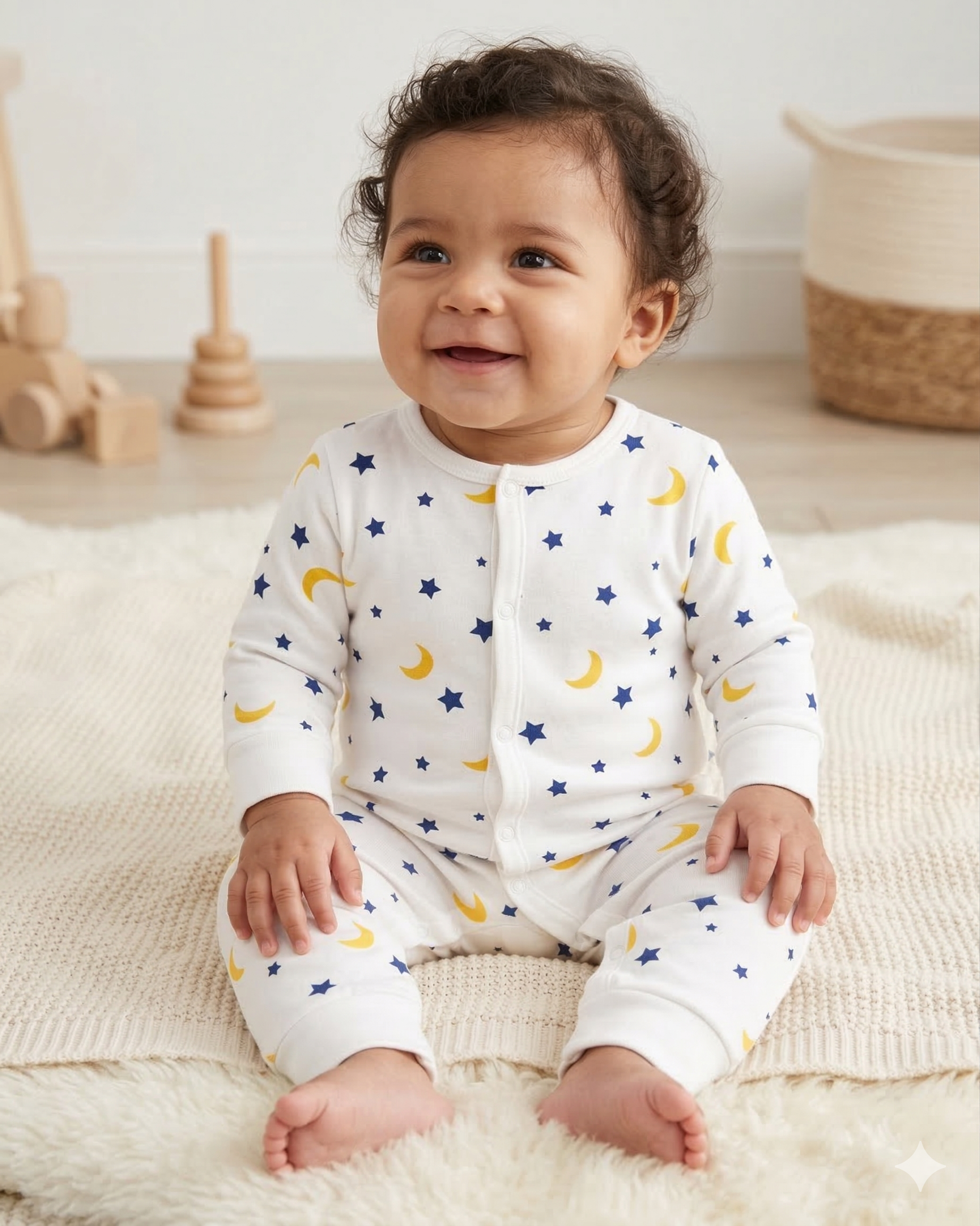 Moon and Stars – Full Length Romper