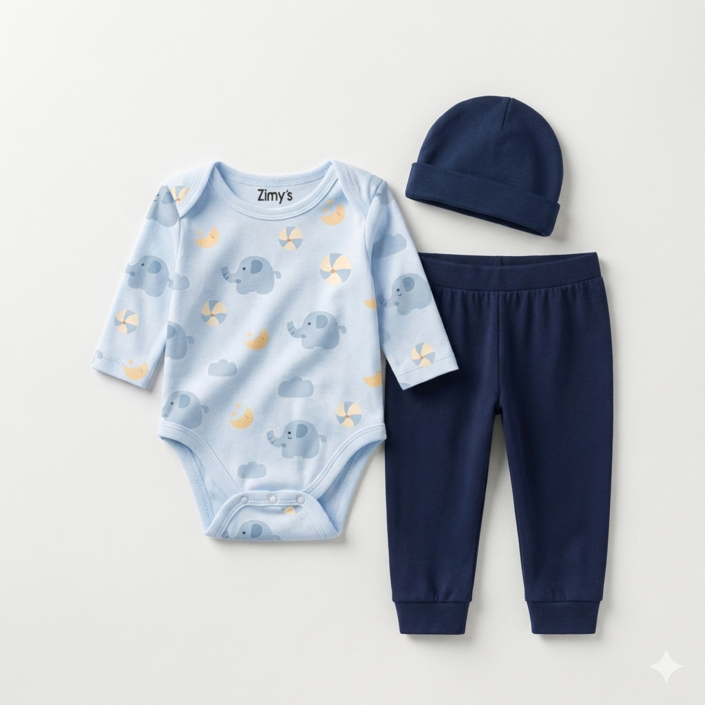 Playful Elephants 3-Piece Set