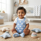 Twinkle Stars - Dungaree Romper