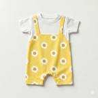 Little Sunflower - Dungaree Romper