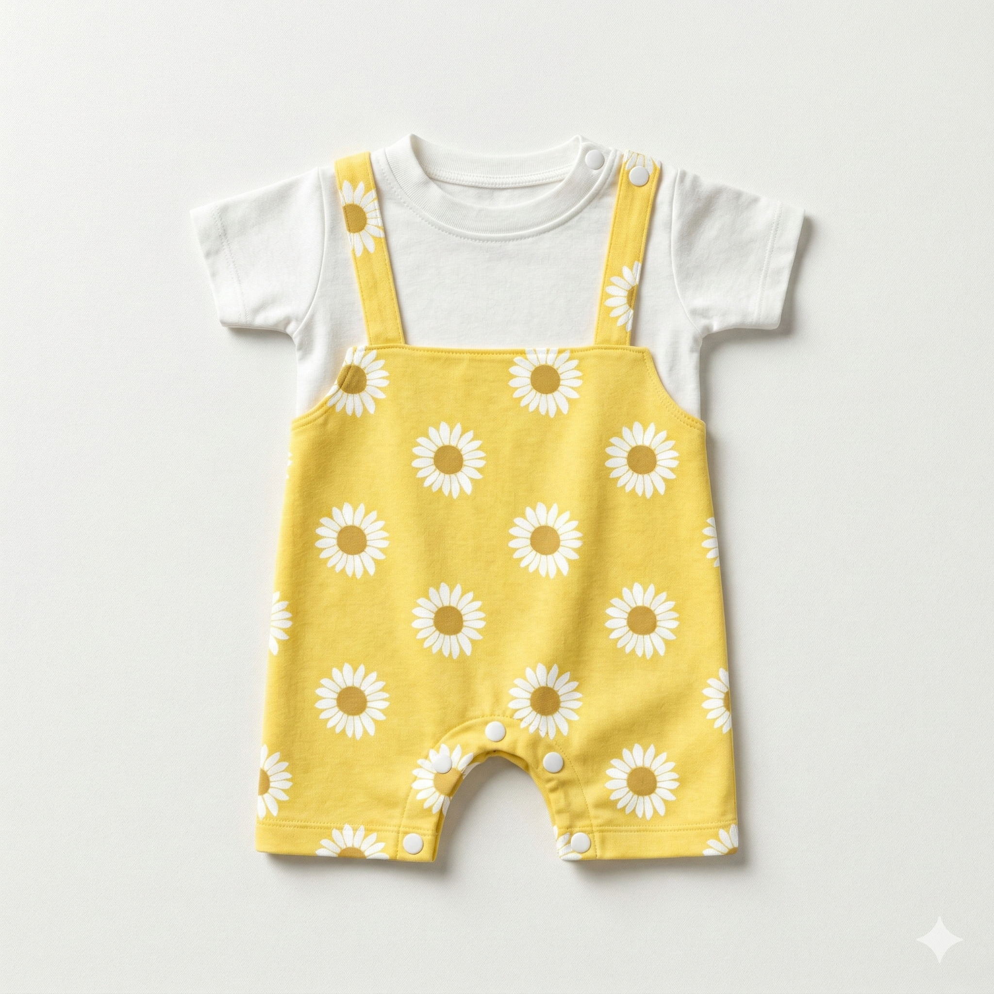Little Sunflower - Dungaree Romper