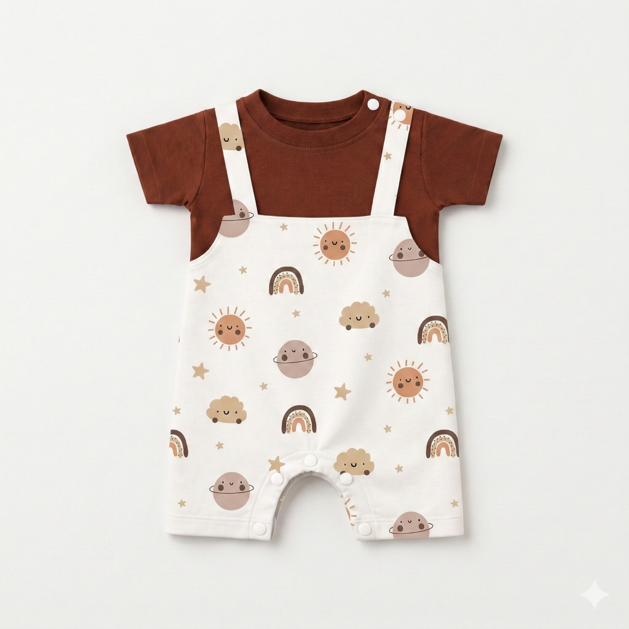 Sky Friends - Dungaree Romper