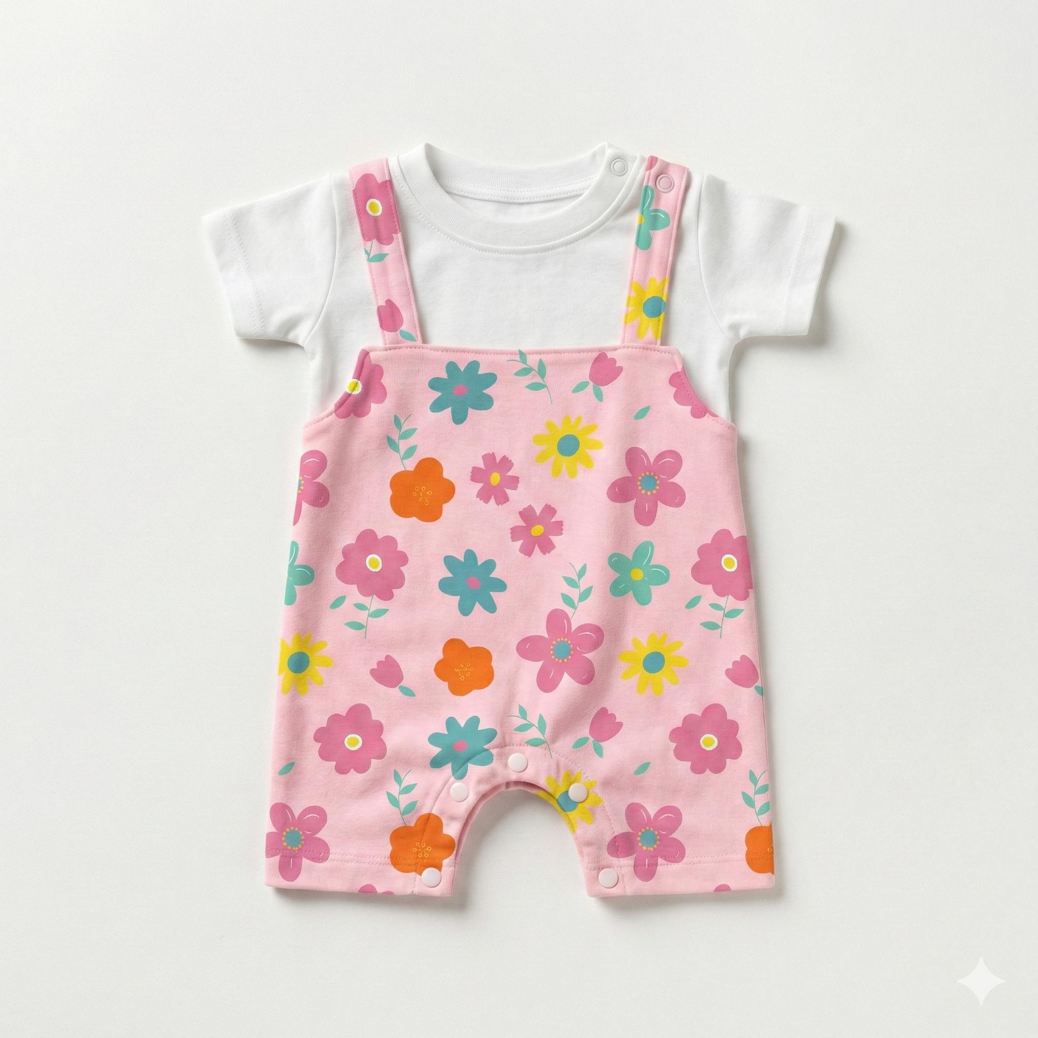 Sweet Spring - Dungaree Romper