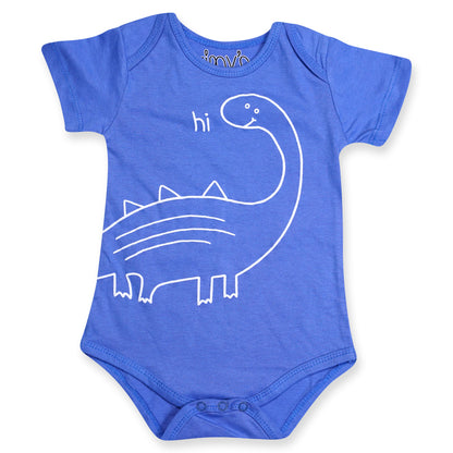 Dino Doodle Bodysuit - (Blue)