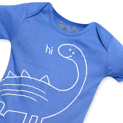 Dino Doodle Bodysuit - (Blue)