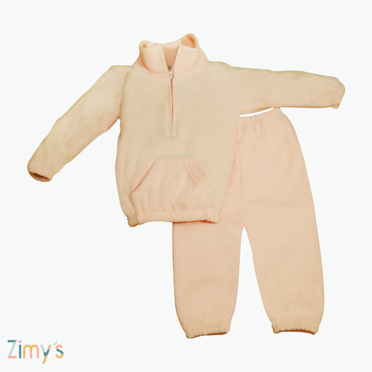 Peach Zipper 2-Piece Set