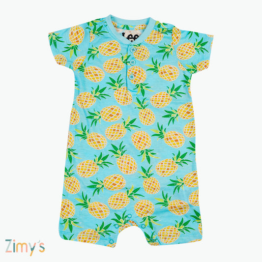 Pineapple Paradise Sky Blue Bodysuit