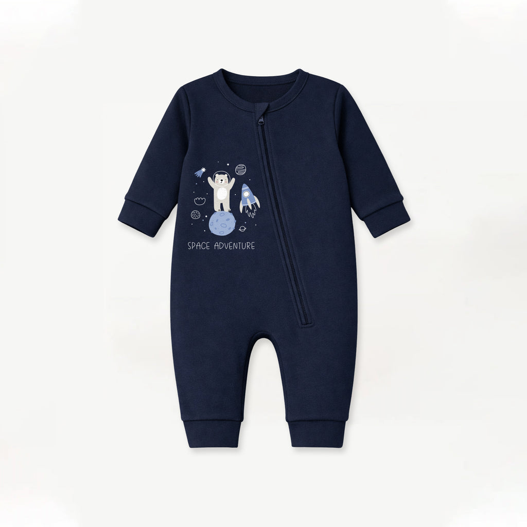 Space Adventures - Fleece Zipper Romper