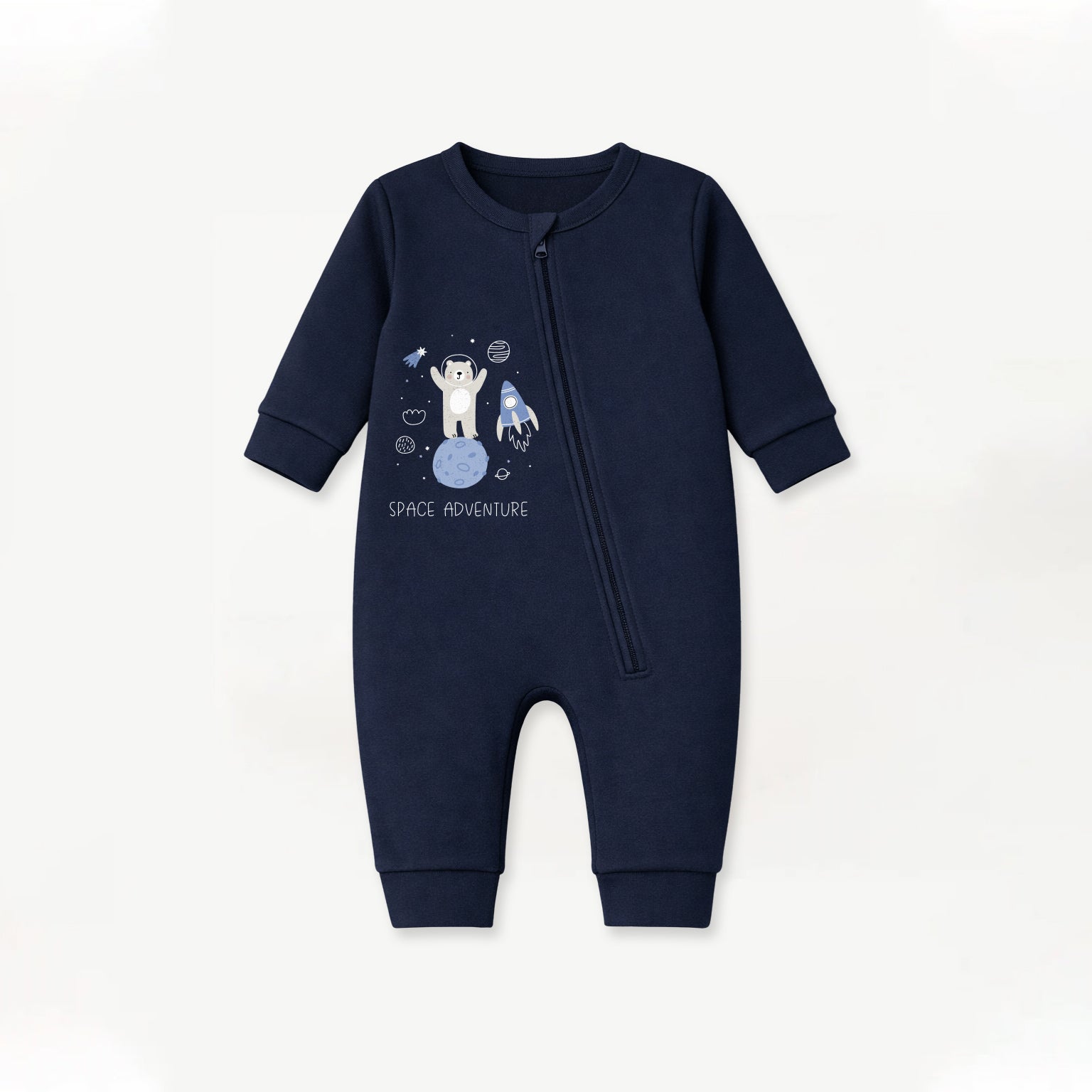 Space Adventures - Fleece Zipper Romper