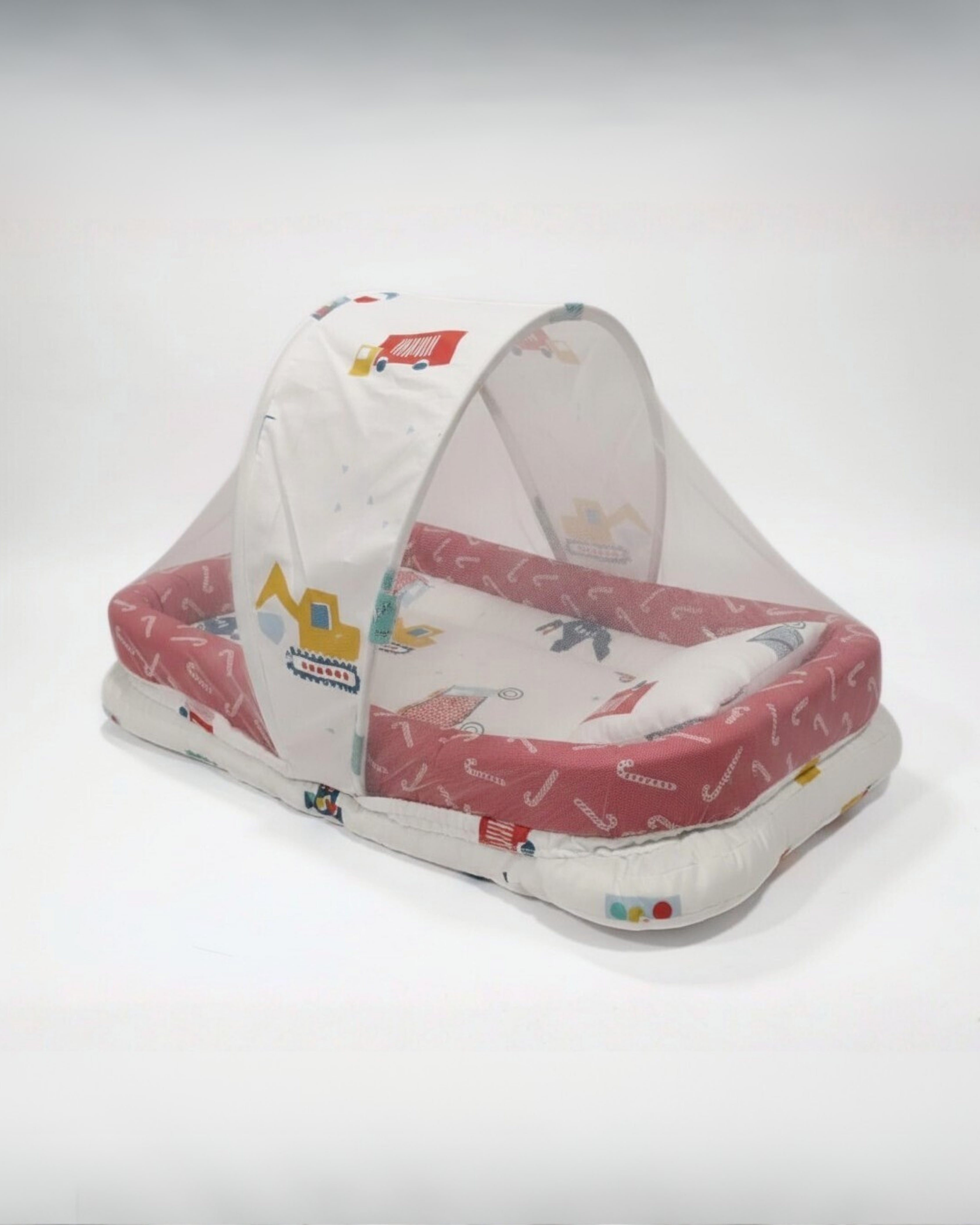 Baby Sleeping Bed 2 Piece - Bed With Net (Little Crane)