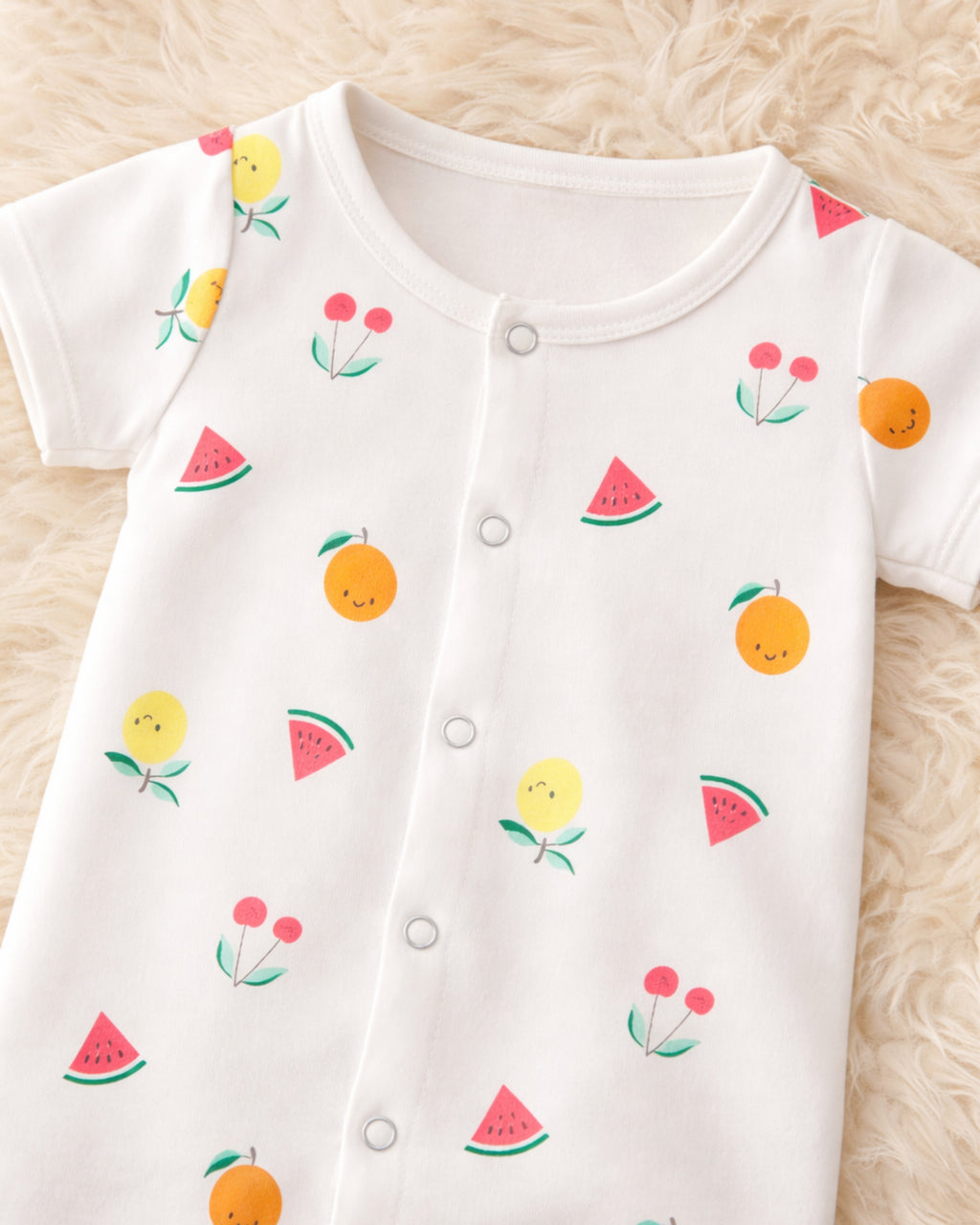 Sunny Fruits Half Length Romper