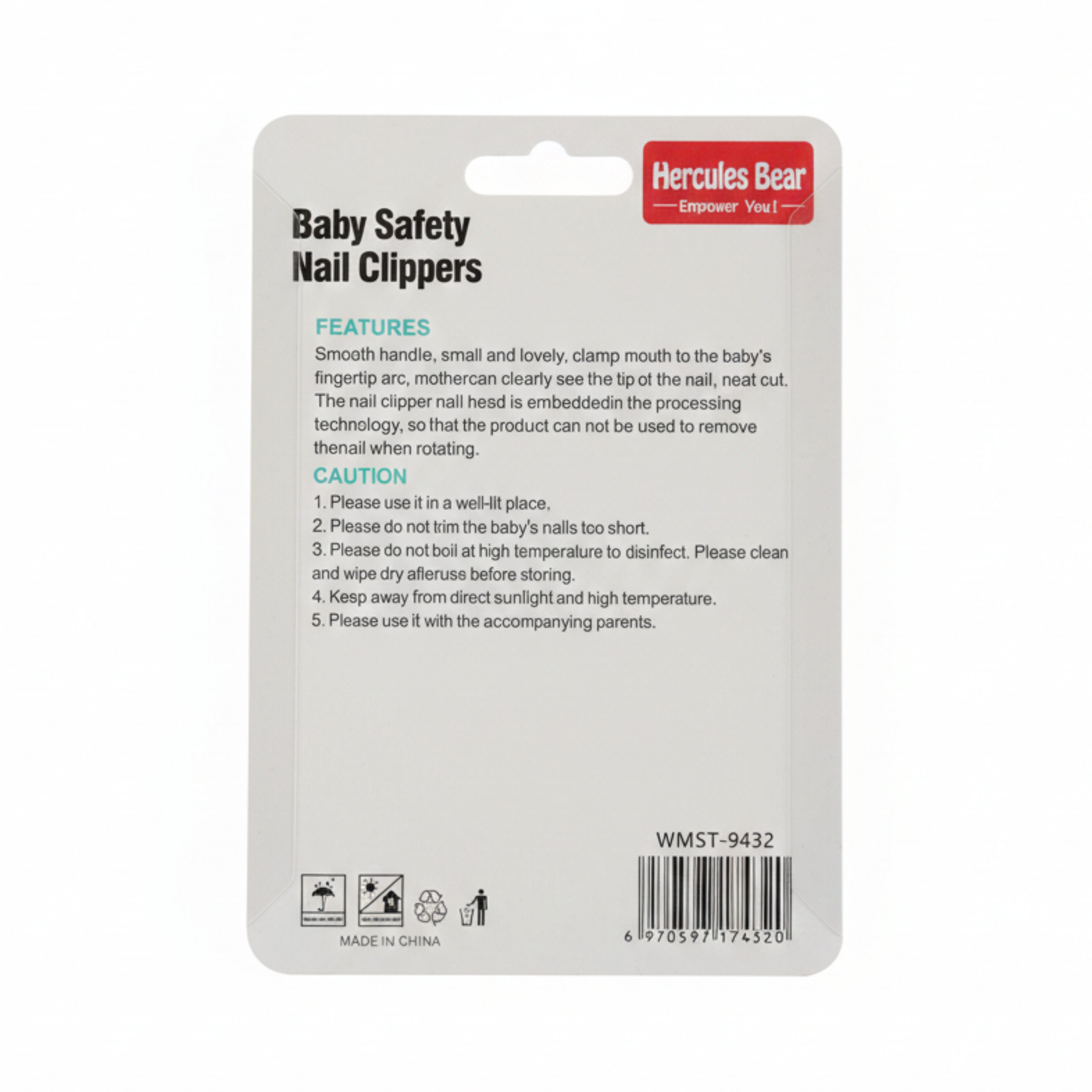 Baby Safety Nail Clippers (Mini Clipper)