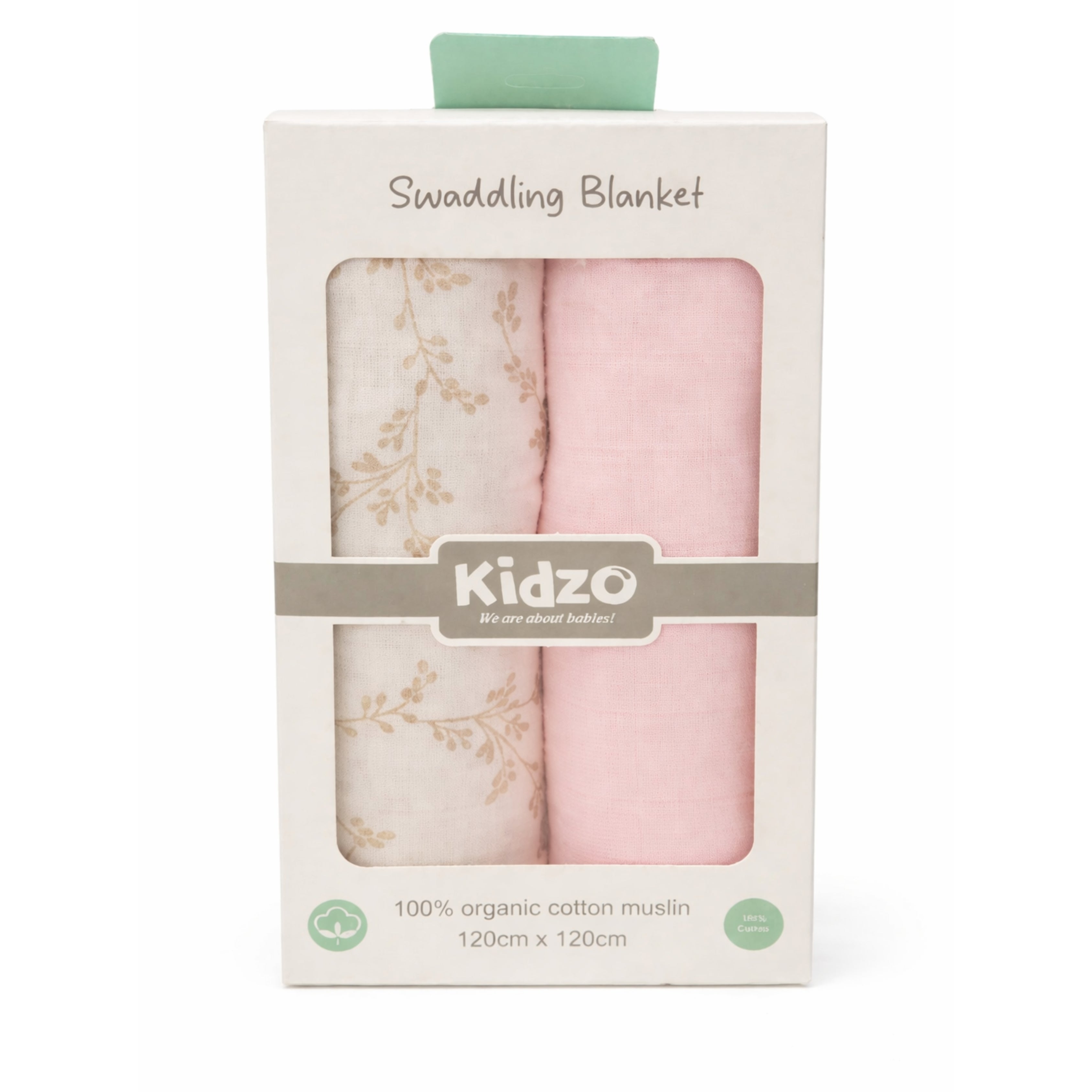 2-Piece Baby Muslin Swaddling Blanket Set (Rosy Bloom)
