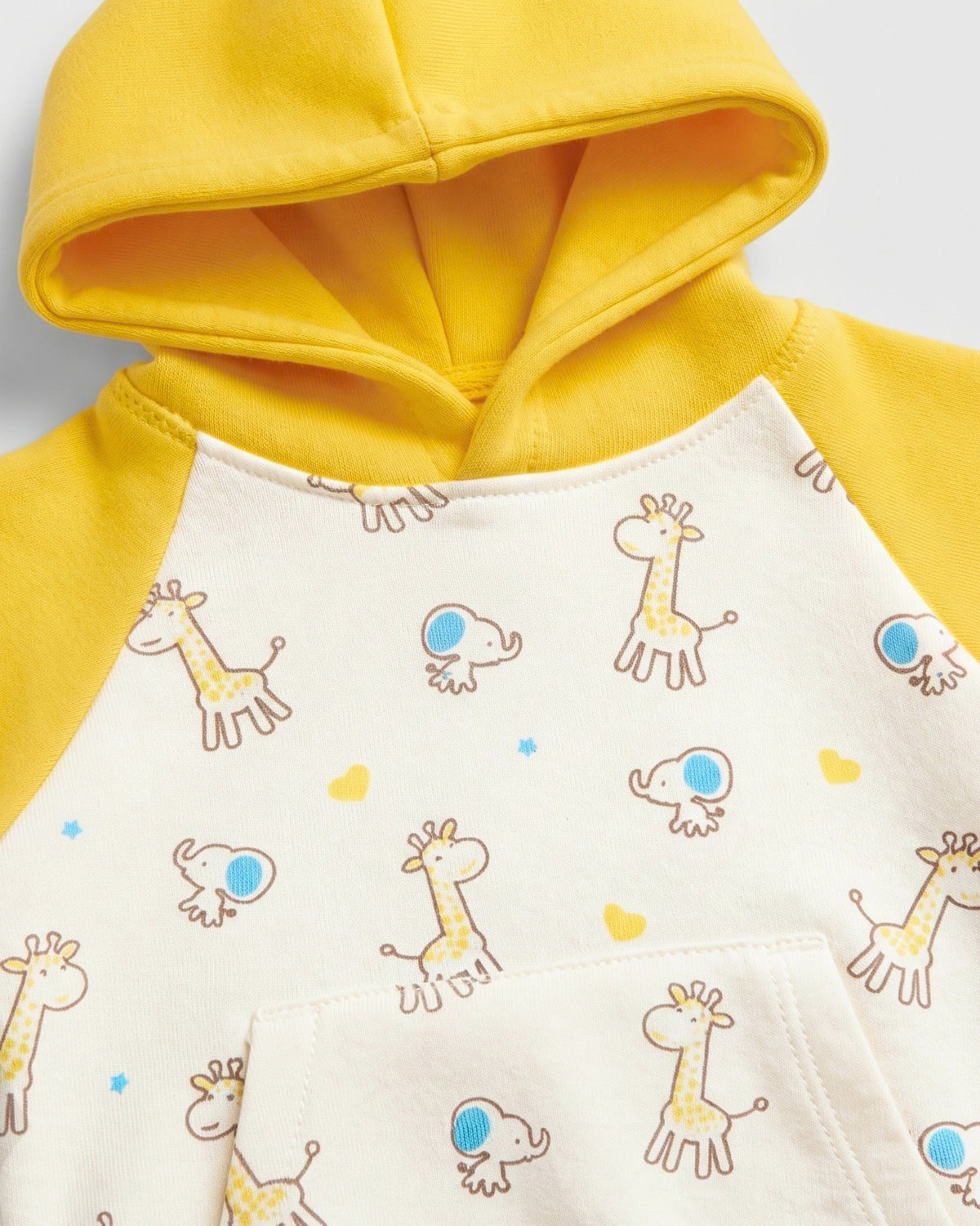 Safari Sunshine 2-Piece Embroidered Fleece Hoodie Set