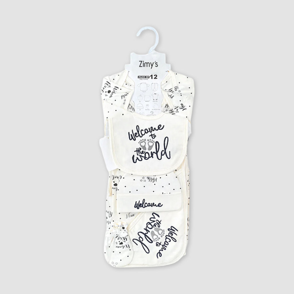 Velvet Fleece - Welcome to the World- Newborn 12-PC Starter Set