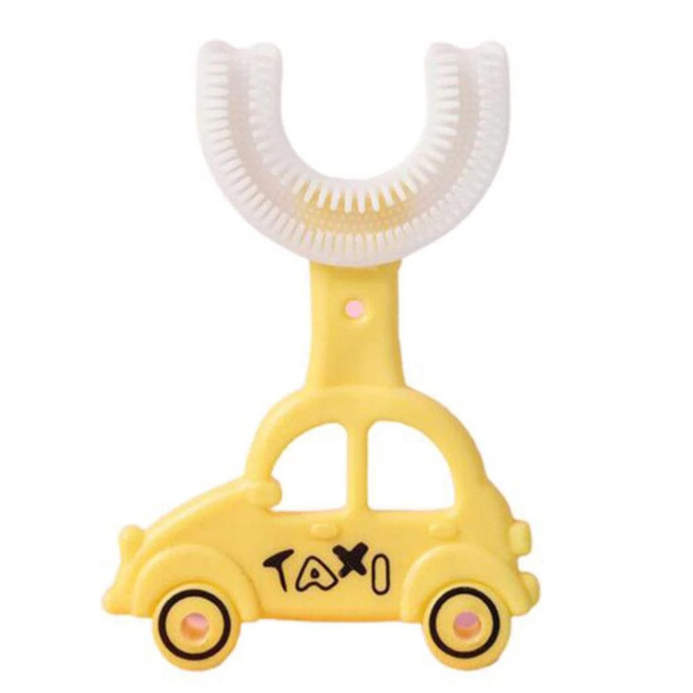 U-Shaped Silicone Toothbrush – Car Design for Kids – Baby Oral Care