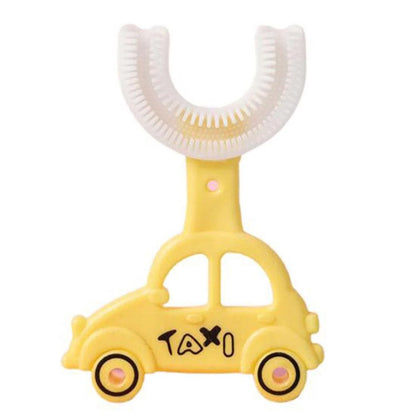 U-Shaped Silicone Toothbrush – Car Design for Kids – Baby Oral Care