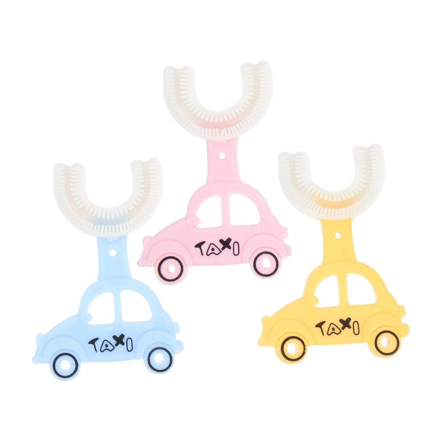 U-Shaped Silicone Toothbrush – Car Design for Kids – Baby Oral Care
