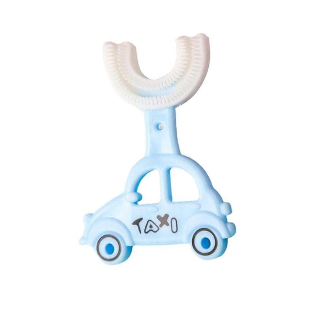 U-Shaped Silicone Toothbrush – Car Design for Kids – Baby Oral Care