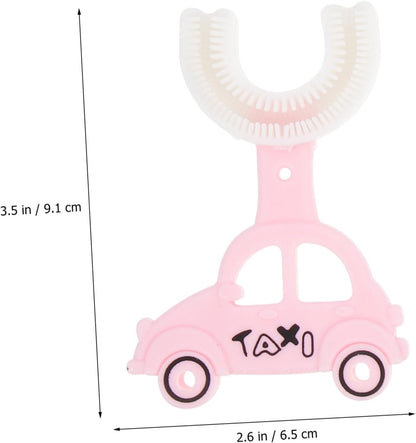 U-Shaped Silicone Toothbrush – Car Design for Kids – Baby Oral Care