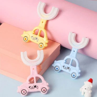 U-Shaped Silicone Toothbrush – Car Design for Kids – Baby Oral Care