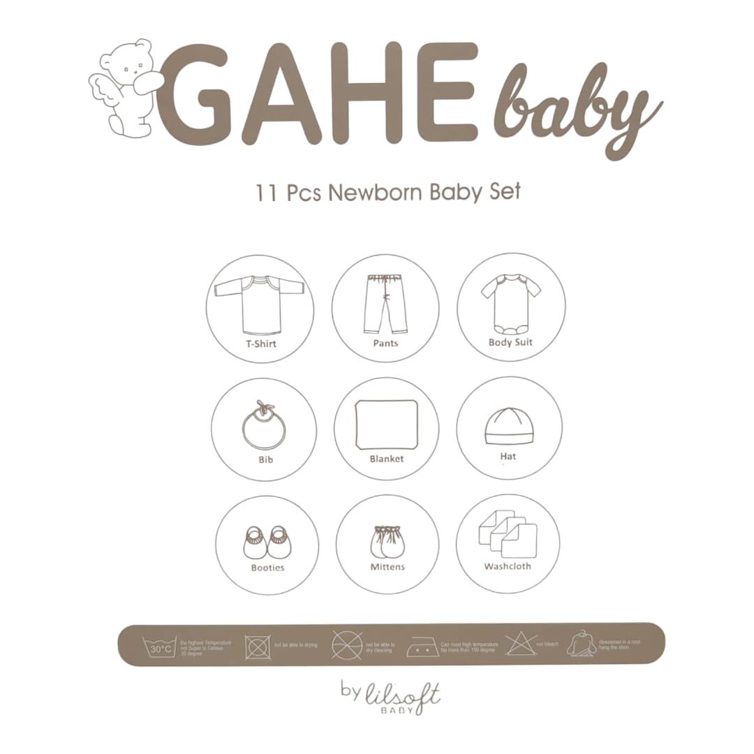 Turtle baby 11-Piece Newborn Baby Gift Set - Premium Soft Cotton Newborn Starter Set