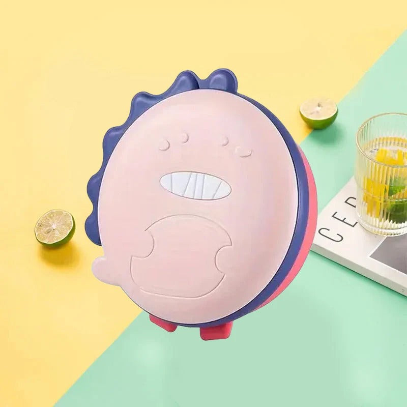 Dinosaur Kids' Thermal Bowl – Stainless Steel Insulated Baby Feeding Bowl – Food Warmer Bowl